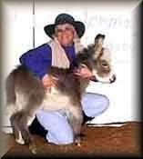 miniature donkey homer with his new Mom!